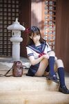 最新私拍百萬粉絲Cos簽約模特▌Nagisa魔物喵▌女子高中生の晝與夜 情趣乳夾束縛跳蛋震逼強制高潮