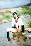 [新姬上線][會員][圖包][CosPlay]蘿莉嫩妹@超級美穴@落落Raku之閃光少女~Shining Days~ 戶外露出的學妹 密穴粉嫩 香甜可口 硬得哥哥停不下來
