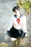 [新姬上線][會員][圖包][CosPlay]蘿莉嫩妹@超級美穴@落落Raku之閃光少女~Shining Days~ 戶外露出的學妹 密穴粉嫩 香甜可口 硬得哥哥停不下來