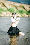 [新姬上線][會員][圖包][CosPlay]蘿莉嫩妹@超級美穴@落落Raku之閃光少女~Shining Days~ 戶外露出的學妹 密穴粉嫩 香甜可口 硬得哥哥停不下來