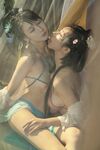 極品雙模網紅美少女火辣出鏡▌雲溪溪x奶桃▌古裝浴池嬉戲 性感肚兜誘人乳暈 濕身誘惑超寫實古代風
