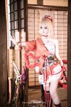 萌新推特00後露臉美少女▌白莉愛吃巧克力▌超美畫風Cos原神宵宮 可愛小蘿莉 三點全露又粉又嫩
