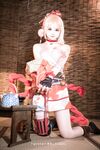 萌新推特00後露臉美少女▌白莉愛吃巧克力▌超美畫風Cos原神宵宮 可愛小蘿莉 三點全露又粉又嫩