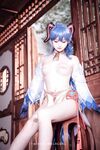 萌新推特00後露臉美少女▌白莉愛吃巧克力▌超色情Cos甘雨粉嫩凸激乳粒 嬌艷欲體粉嫩白虎色氣滿滿