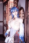 萌新推特00後露臉美少女▌白莉愛吃巧克力▌超色情Cos甘雨粉嫩凸激乳粒 嬌艷欲體粉嫩白虎色氣滿滿